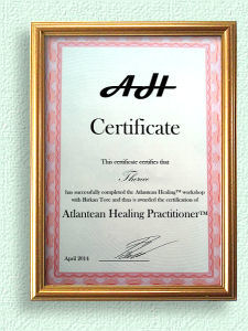 Atlantean Healing Certifikat